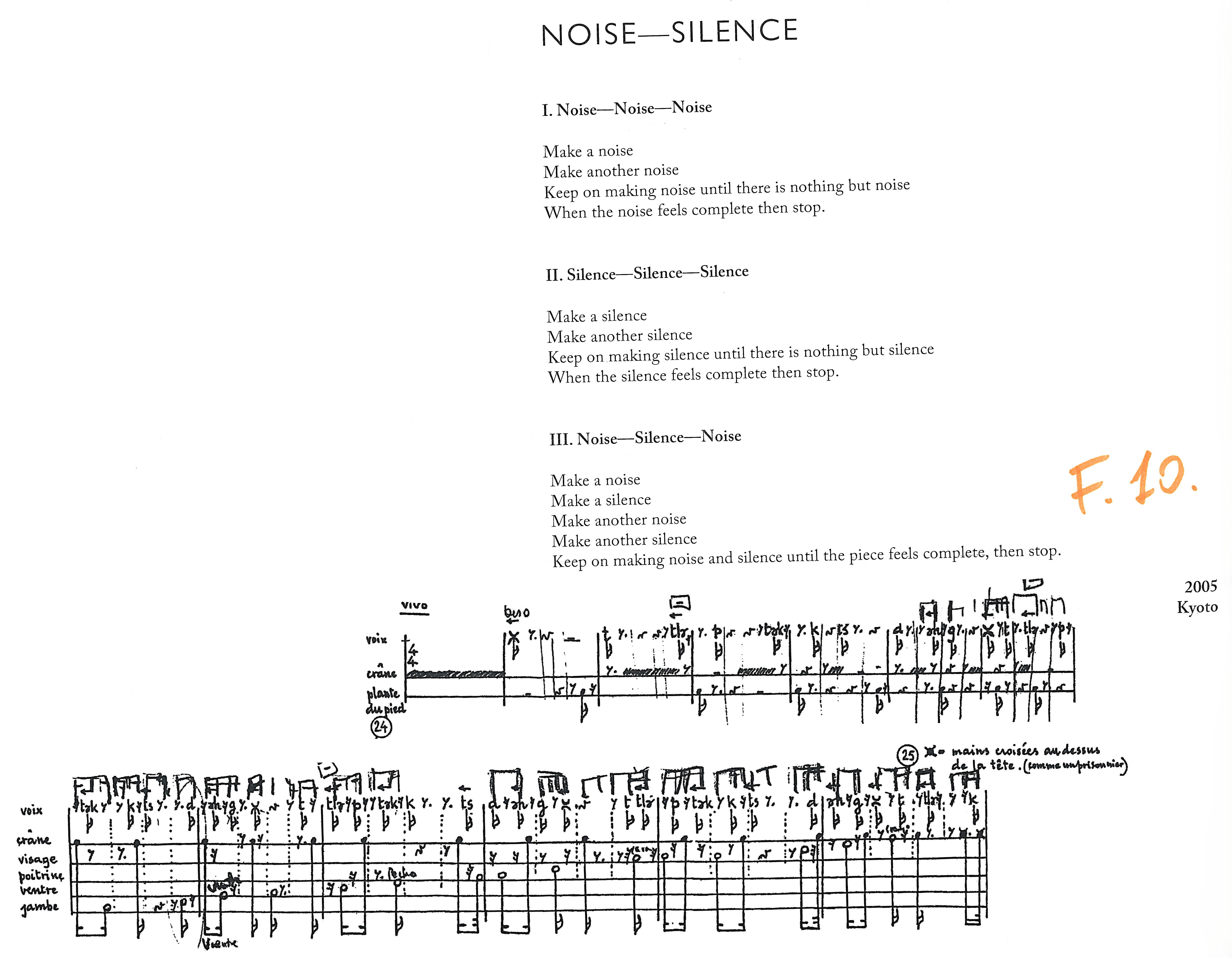 F.10 & Noise-Silence