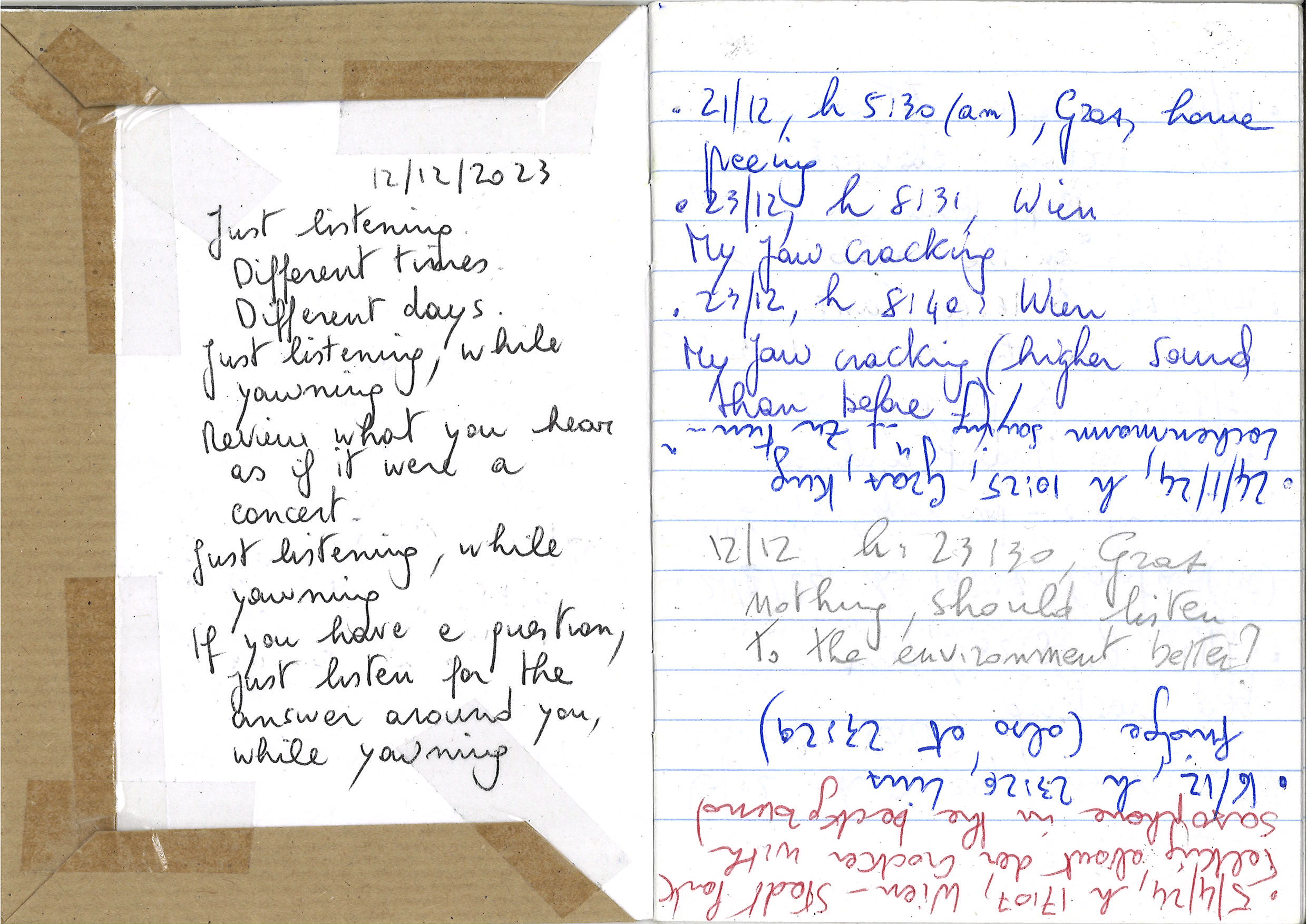 F.13 & Just Listening